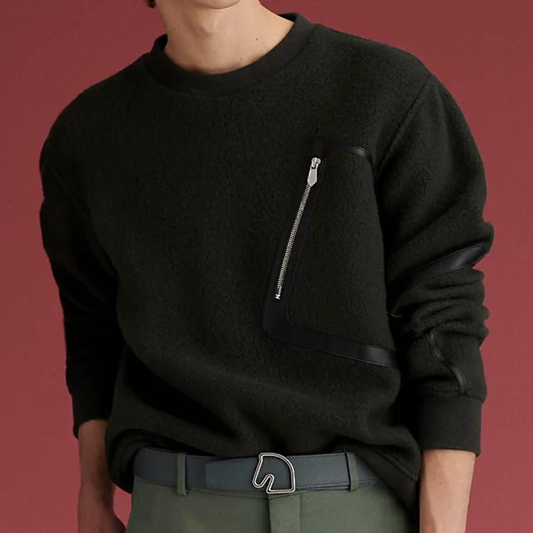 Lookbook HERMES Tali Pinggang Kulit Boleh Balik dengan Gesper Ilham Kuda 3.8cm. H081656CK05-H077971CAAE095