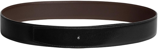 HERMES Reversible Leather Belt Black with Buckle 3.8CM H081779CAAA080 HERMES Reversible Leather Belt Black with Buckle 3.8CM H081779CAAA080