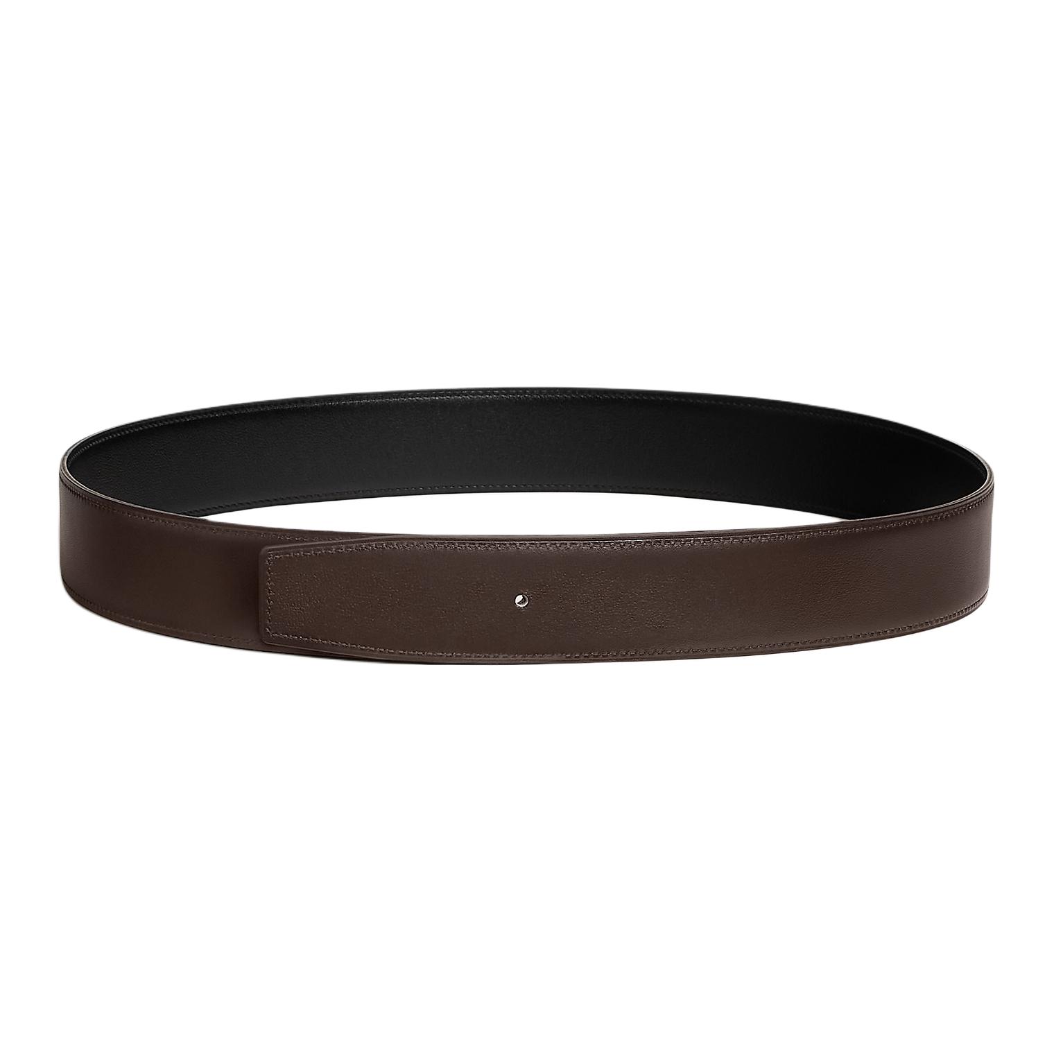 HERMES  Reversible Leather Belt Black with Buckle 3.8CM H081779CAAA080 圖 3