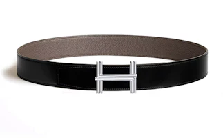 Order HERMES Reversible Togo Leather Belt Black 3.8CM with Smooth Traverse Buckle. H010639UJJ4-H077971CAAG085