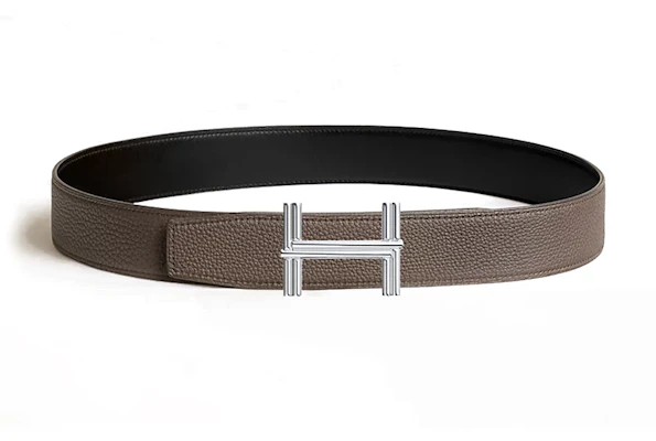 에르메스 리버시블 토고 가죽 벨트 블랙 3.8CM 매끈한 트라베르스 버클. H010639UJJ4-H077971CAAG085 Lookbook 에르메스 리버시블 토고 가죽 벨트 블랙 3.8CM 매끈한 트라베르스 버클. H010639UJJ4-H077971CAAG085