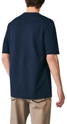 HERMES Kaos Warna Polos Leher Bulat Biru Navy H367990HA01 Lookbook HERMES Kaos Warna Polos Leher Bulat Biru Navy H367990HA01