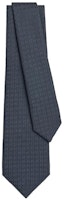 HERMES Silk Jacquard Woven Tie in Deep Blue. H030289T F1 HERMES Silk Jacquard Woven Tie in Deep Blue. H030289T F1