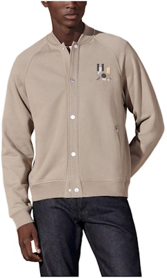 爱马仕 单排扣长袖夹克 米白色搭配标志补丁设计 H457810HA1W Buy 爱马仕 单排扣长袖夹克 米白色搭配标志补丁设计 H457810HA1W