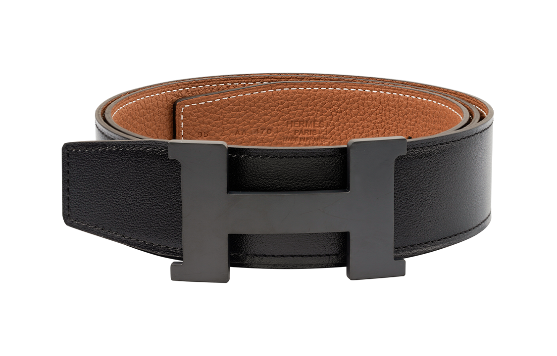 HERMES "So Black" Constance Calfskin Belt Black/Gold 3.8cm Width. H081106CH89-H077971CAAA 圖 2