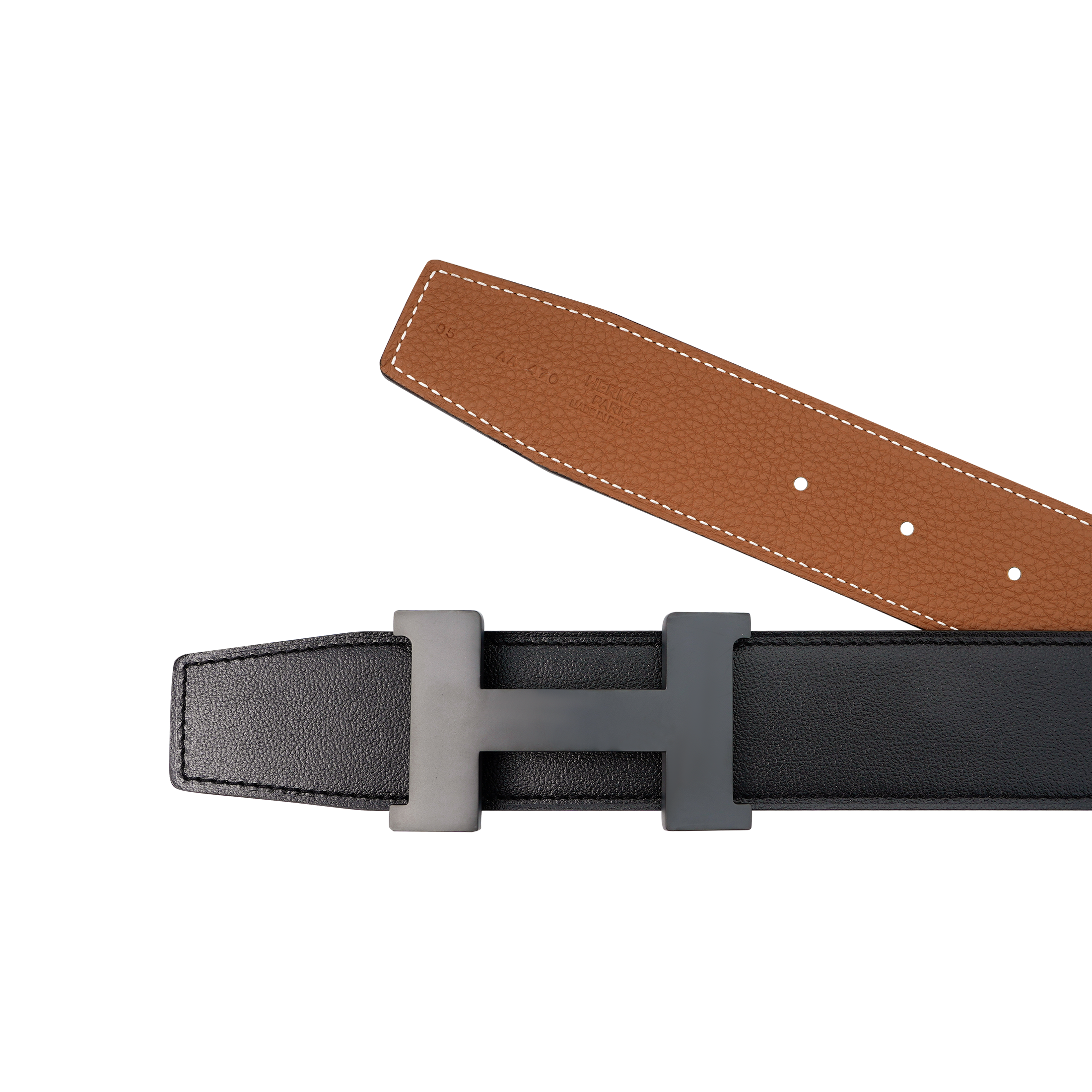 HERMES "So Black" Constance Calfskin Belt Black/Gold 3.8cm Width. H081106CH89-H077971CAAA 圖 4