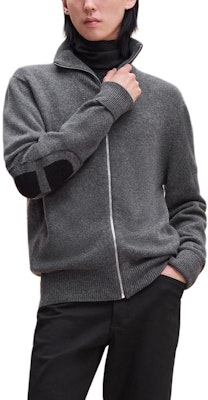 HERMES 深灰色純羊絨拉鍊針織開衫 H467145HA81 Order HERMES 深灰色純羊絨拉鍊針織開衫 H467145HA81