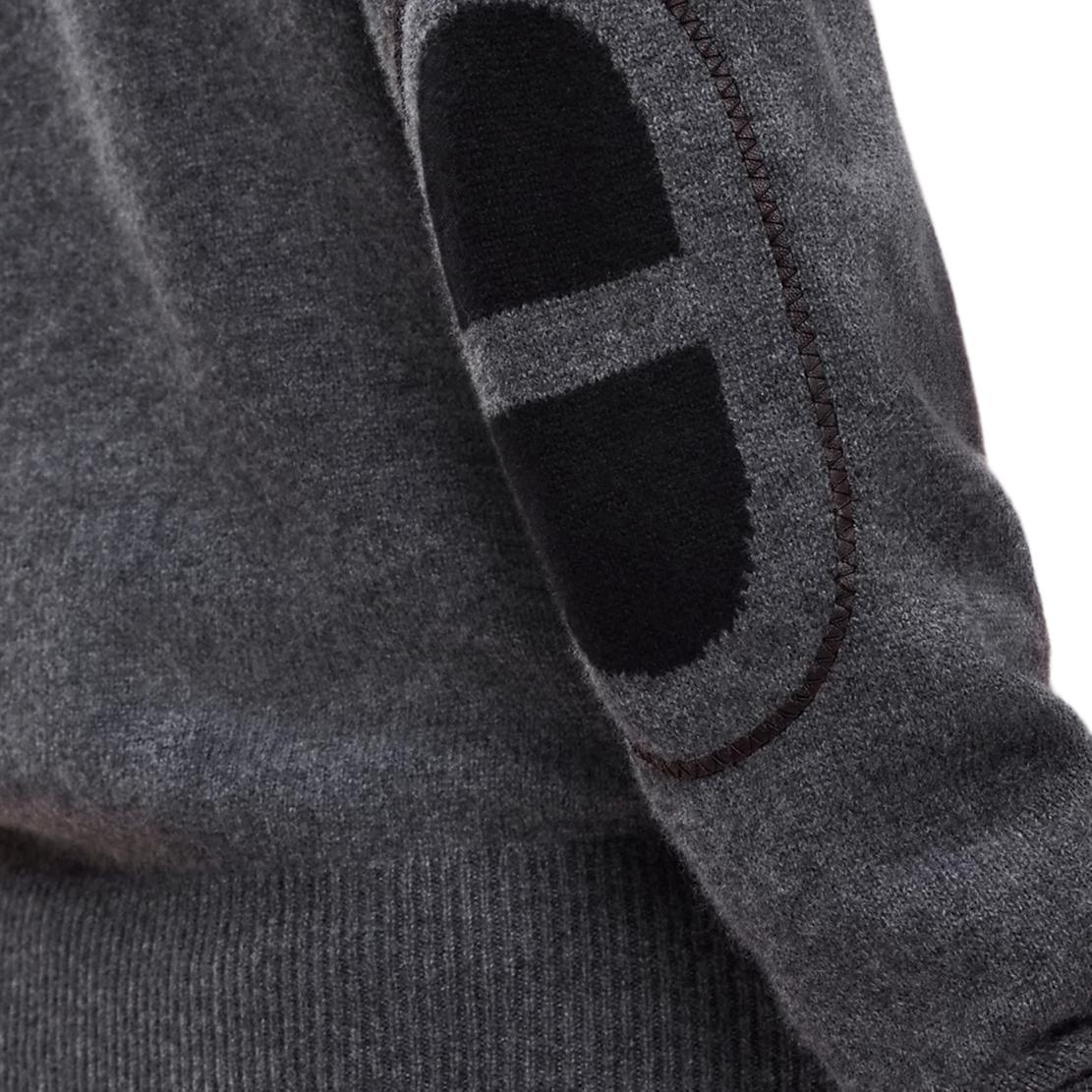 Details for HERMES  深灰色純羊絨拉鍊針織開衫 H467145HA81