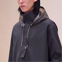 Details for HERMES 煤灰色純色拉鍊連帽外套夹克 H466120H481
