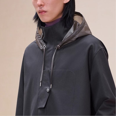 エルメス ソリッドカラー ジップアップフーディージャケット コールグレー. H466120H481 Details for エルメス ソリッドカラー ジップアップフーディージャケット コールグレー. H466120H481