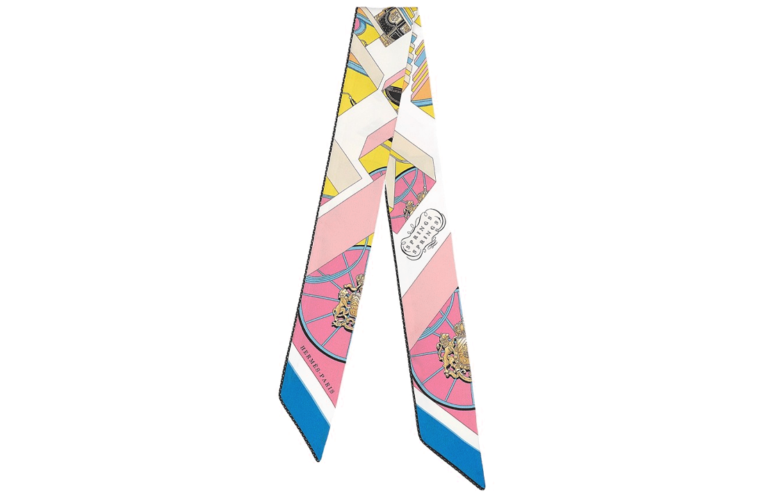 HERMES 'Spring in Motion' Pink Fashion Scarf Unisex Couple Design. H853932s23 圖 2