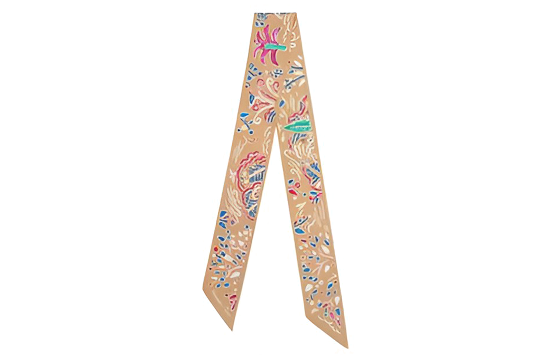 HERMES "Spring Island" Twilly Scarf Unisex Couple Style Multicolor. H063755S-08 圖 2