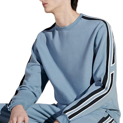 HERMES SS24 Striped Crewneck Knit Pullover in Light Gray-Blue. H457740HA5G Buy HERMES SS24 Striped Crewneck Knit Pullover in Light Gray-Blue. H457740HA5G