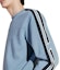 Shop HERMES SS24 Striped Crewneck Knit Pullover in Light Gray-Blue. H457740HA5G