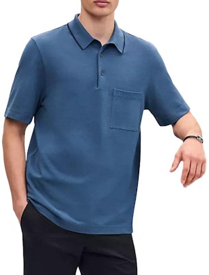 HERMES SS25 Navy Cotton Polo Baju - Koleksi Musim Bunga Panas. H557980HA5U Buy HERMES SS25 Navy Cotton Polo Baju - Koleksi Musim Bunga Panas. H557980HA5U