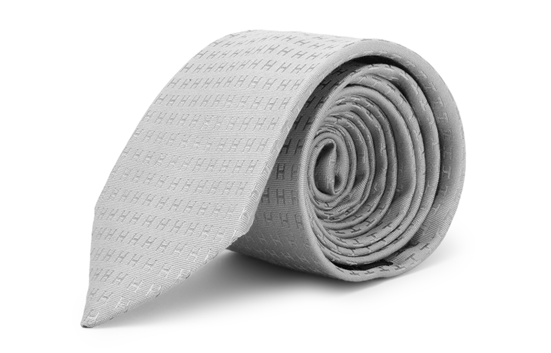 HERMES  Tie H Jacquard Design Dark Gray H030289T 60 圖 3