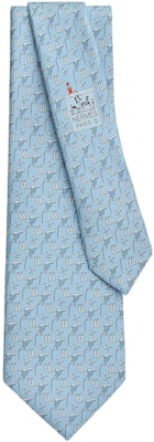 HERMES Tie with Fashion Cartoon Print and Logo Design. H606283T-02 Order HERMES Tie with Fashion Cartoon Print and Logo Design. H606283T-02