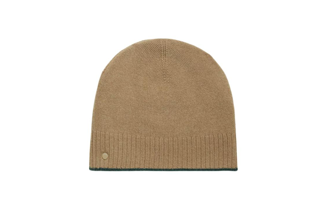 Lookbook HERMÈS Gorro Bicolor Verdes/Beige Lana de Cabra con Detalles de Goma. H232074NvVELA