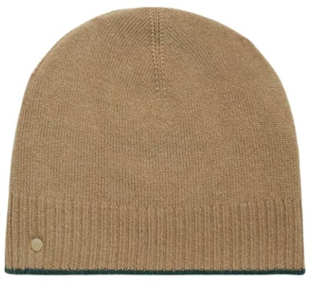 HERMÈS Gorro Bicolor Verdes/Beige Lana de Cabra con Detalles de Goma. H232074NvVELA Lookbook HERMÈS Gorro Bicolor Verdes/Beige Lana de Cabra con Detalles de Goma. H232074NvVELA