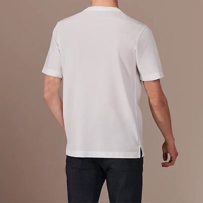 에르메스 화이트 크루넥 캐주얼 반팔 티셔츠 H072025HA90 Purchase 에르메스 화이트 크루넥 캐주얼 반팔 티셔츠 H072025HA90