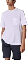 HERMES White Crewneck Pocket Casual T-Shirt Short Sleeve H457980HA90 HERMES White Crewneck Pocket Casual T-Shirt Short Sleeve H457980HA90