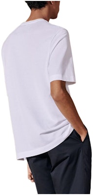 HERMÈS Camiseta Casual Blanca de Manga Corta con Bolsillo y Cuello Redondo H457980HA90 Lookbook HERMÈS Camiseta Casual Blanca de Manga Corta con Bolsillo y Cuello Redondo H457980HA90