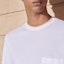 Shop HERMÈS Camiseta Casual Blanca de Manga Corta con Bolsillo y Cuello Redondo H457980HA90