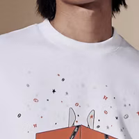 Purchase HERMES White Graphic Print Long-Sleeve Casual Sweatshirt. H457820HA90