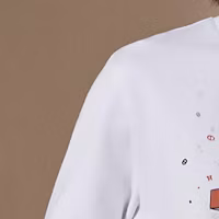 Details for HERMES White Graphic Print Long-Sleeve Casual Sweatshirt. H457820HA90