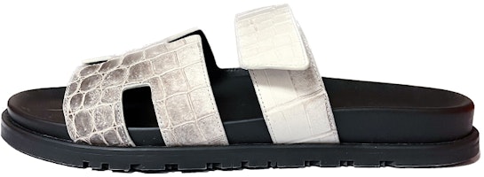 HERMES 'White Open Toe Slide' H995028Z-H4 HERMES 'White Open Toe Slide' H995028Z-H4