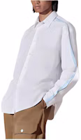 Order HERMES 白色純色單排扣寬鬆長袖襯衫 H456420H290