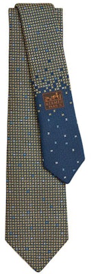 HERMES Yellow Silk Tie with Mini Letter Print. H339369Tv06 Order HERMES Yellow Silk Tie with Mini Letter Print. H339369Tv06