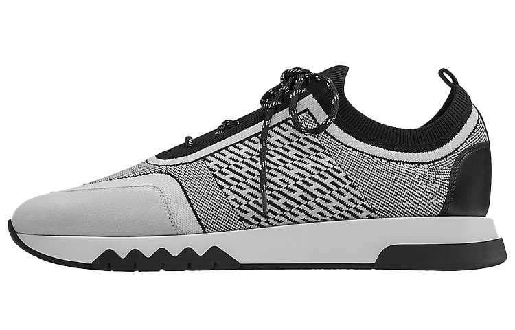 HERMES Addict Knit Low 'Grey Black' H201464Z-H0