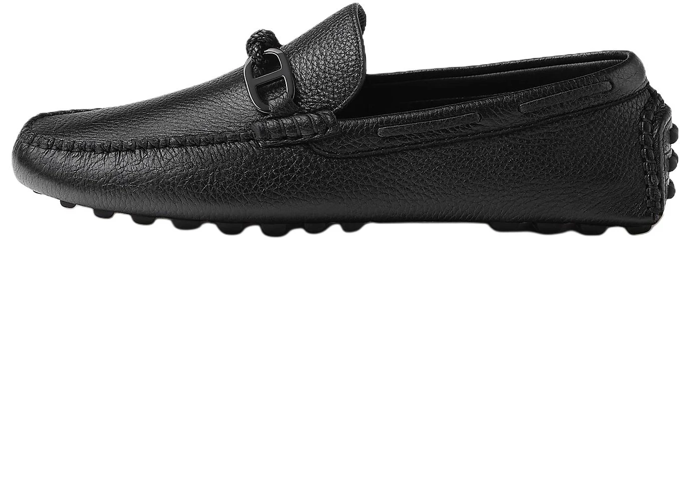 hermes-alessandro-suede-loafers-with-buckle-black-driving-shoes-h242895-z-h01