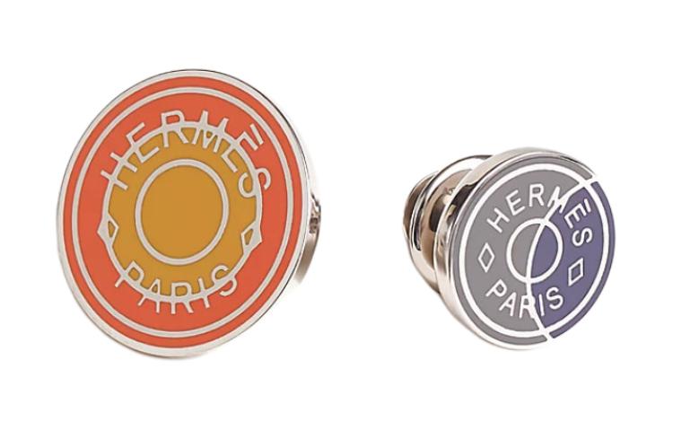 Buy 愛馬仕字母標誌男性多彩胸針 H077342FPAB