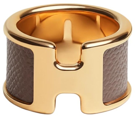 HERMES Alphabet Metal Gold Ring Unisex Couple Design Gold. H500059FC18S Order HERMES Alphabet Metal Gold Ring Unisex Couple Design Gold. H500059FC18S