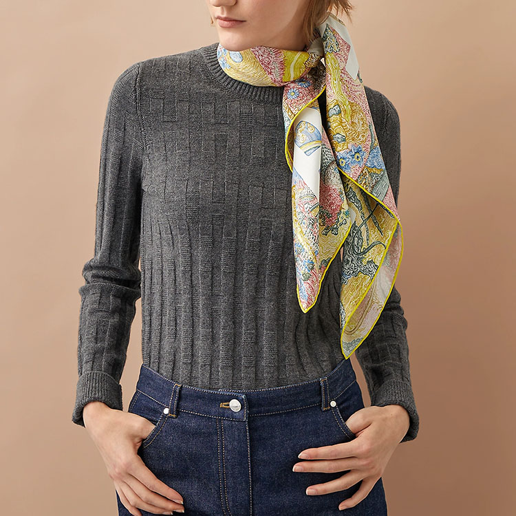 HERMES Alphabet Silk Scarf Eleftheria H003752S-03 圖 3