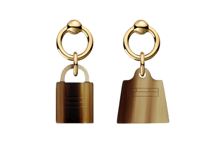 HERMES Amulette Maroquinier Buffalo Horn Earrings H057003FD00