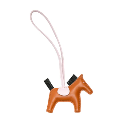 HERMES Animal Pattern Brown Pendant - Unisex Couple Accessory. H073422CAAF