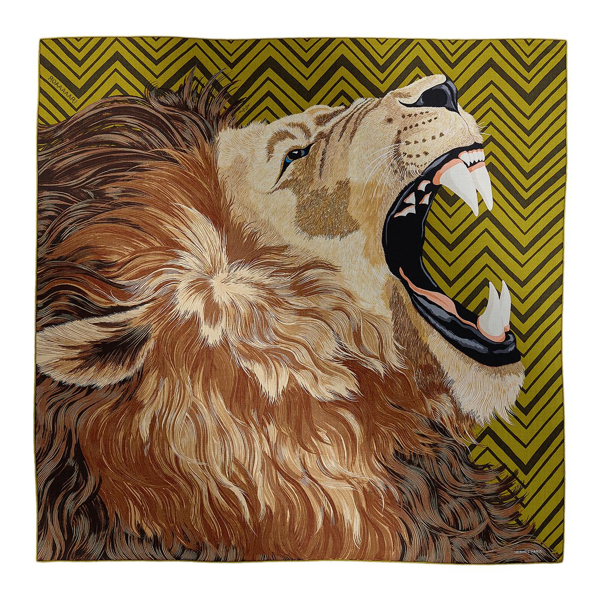 HERMES Animal Pattern Design Unisex Silk Scarf - Multiple Colors H103957T 01