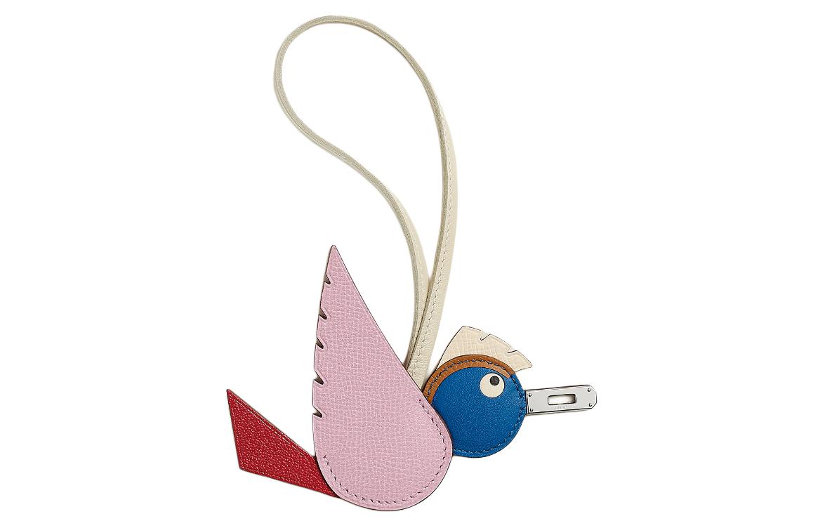 HERMES Animal Pattern Keychain Unisex Couple Design Multi-Color. H084947CKAA