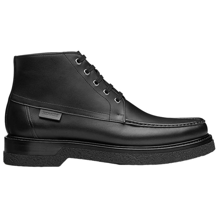 Order HERMES Ankle Boot 'Black Leather Lace-Up' H212955Z-H01