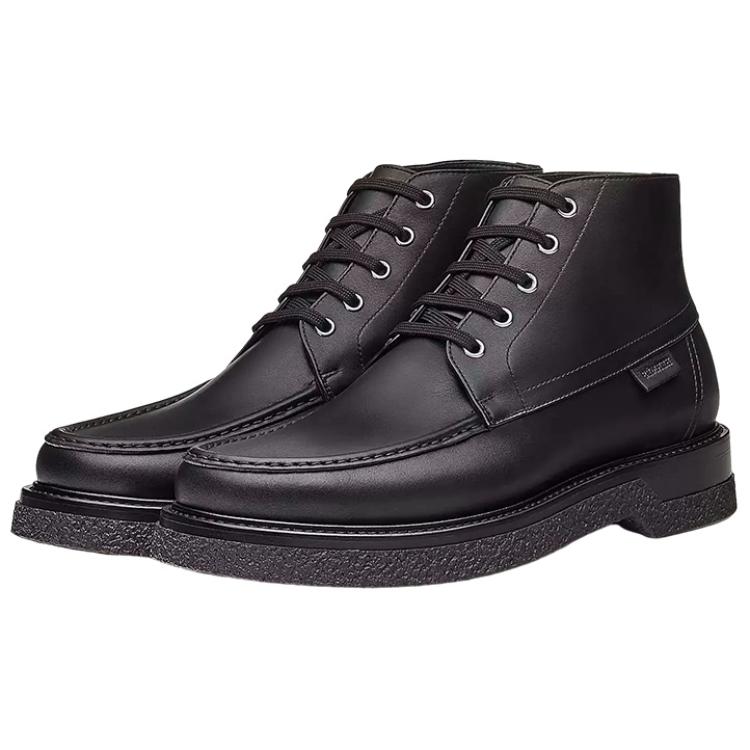 Lookbook HERMES Ankle Boot 'Black Leather Lace-Up' H212955Z-H01