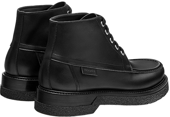 HERMES Ankle Boot 'Black Leather Lace-Up' H212955Z-H01 Purchase HERMES Ankle Boot 'Black Leather Lace-Up' H212955Z-H01