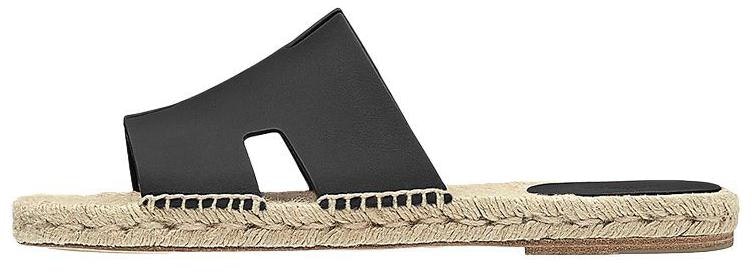hermes-antigua-black-leather-flat-sandals-h201485-z-h01