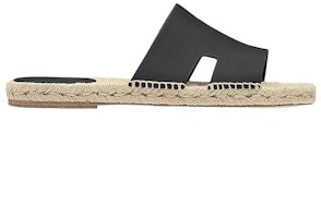 HERMES Antigua 'Sandalias Planas de Cuero Negro' H201485Z-H01 Order HERMES Antigua 'Sandalias Planas de Cuero Negro' H201485Z-H01