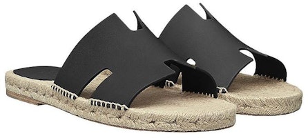 HERMES Antigua 'Sandalias Planas de Cuero Negro' H201485Z-H01 Lookbook HERMES Antigua 'Sandalias Planas de Cuero Negro' H201485Z-H01