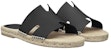 HERMES Antigua 'Sandal Kulit Rata Hitam' H201485Z-H01