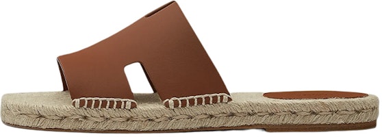 HERMES Antigua 'Brown Calfskin & Woven' H201485Z-H03 HERMES Antigua 'Brown Calfskin & Woven' H201485Z-H03