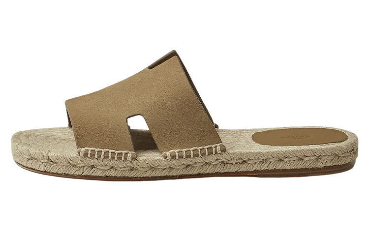 HERMES Antigua 'Light Brown Open-Toe Sandal'